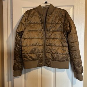 Lululemon Non-Stop Reversible Bomber women’s brown bomber jacket size 12